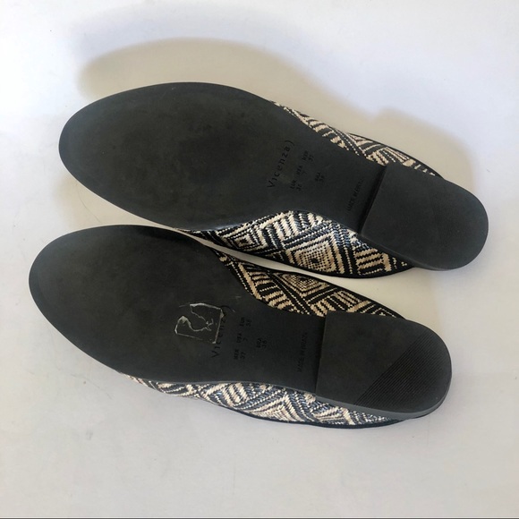 EUC Anthropologie Vicenza Raffia Slides Size 7 - Picture 3 of 5